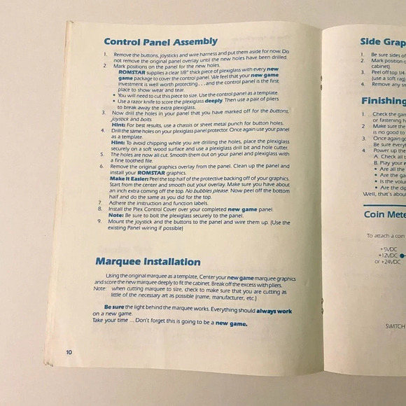 Vintage Snow Bros Nick and  Tom Romstar Inc Instruction Arcade Game Manual - Picture 9 of 16